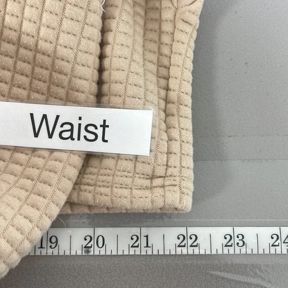 Ever After Cropped Sweater Collar Quilted Tan Size Medium M - Picture 14 of 14